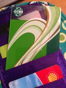 A Starbucks giftcard ready to be used 